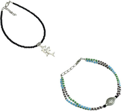 HIGH TRENDZ Alloy Anklet(Pack of 2)