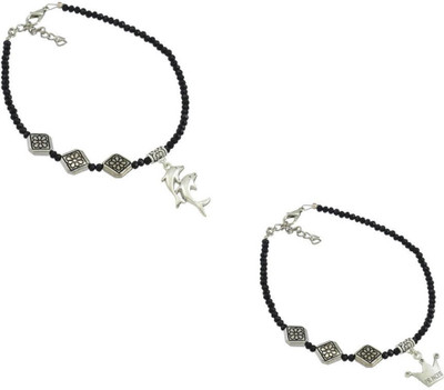 HIGH TRENDZ Alloy Anklet(Pack of 2)