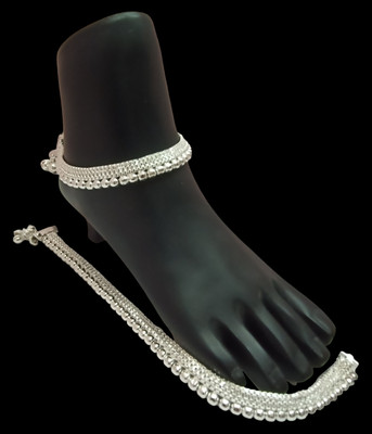 SONU SELECT Indian Traditional White Metal Anklets Payal Designer Fancy Collection Alloy Anklet