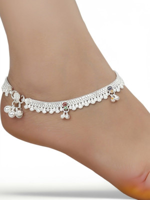 WOMENSKY 30 Alloy Anklet(Pack of 2)