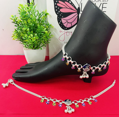 BHORIWAL Alloy Anklet(Pack of 2)
