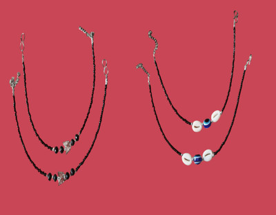 ANAY Anklet Set Alloy Anklet(Pack of 2)
