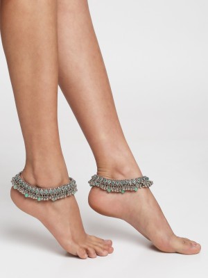 YouBella Alloy Anklet(Pack of 2)