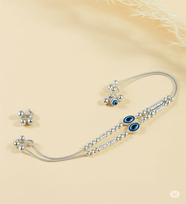 Tm jewells Premium Silver Finish Anklet for Women – Wedding & Gifting Alloy Anklet