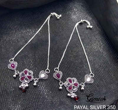JAK Alloy Anklet(Pack of 2)