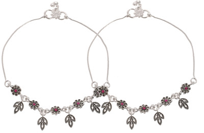 Silvermerc Designs Brass Anklet(Pack of 2)