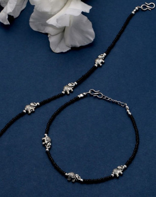 KINZA Alloy Anklet(Pack of 2)