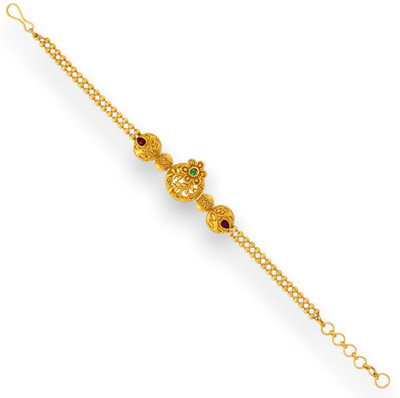 ACCESSHER Brass Anklet