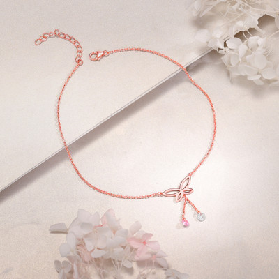 GIVA Sterling Silver Toe Anklet