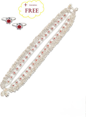 URBANELA Metal Silver Silver Jewellery Set(Pack of 2)