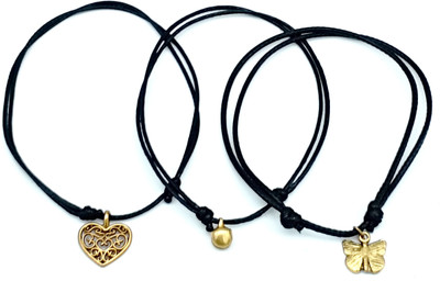 AKS Jewelz Trd Combo_24 Cotton Dori Anklet(Pack of 3)