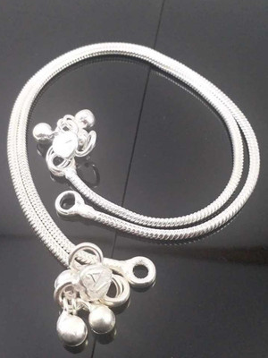 SA Traditional Ethnic Fancy Fashion Foot Jewellery White Metal Alloy Anklet