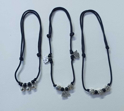 MANMORA NEW THREAD ANKLETS (PACK OF 3) Fabric Anklet(Pack of 3)