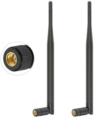 Telehatch 5dBi WiFi Antenna (Set of 2) | 2.4GHz Rubber Duck RP-SMA Male | Wireless Antenna Antenna Amplifier