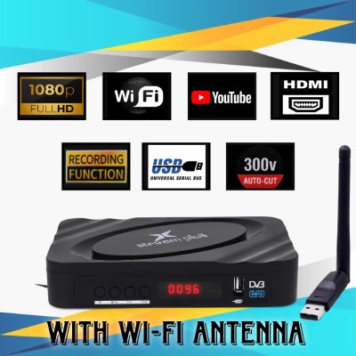 STREAM PLUS MPEG4 Set Top box Model No.1290 Watch YouTube On Any Tv With This Set Top Box Media Streaming Device(Black)
