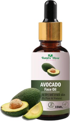 Nature Glow Herbal Avocado Facial Oil | Moisturizes Skin, Repairs & Strengthens Hair |(15 ml)