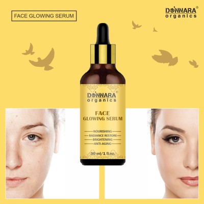 Donnara Organics Face Glowing Serum For Blemish Reduction for Women Pack of 1 of 30ML(30 ml)