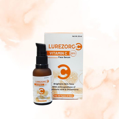 LUREZORG C Vitamin C Face serum for skin Brightening with Glutathione & Hyaluronic(30 ml)