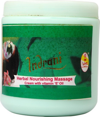 Indrani Herbal Nourishing Massage Cream With Vitamin E' Oil For Women Makes The Skin Soft 500 Gm(500 g)