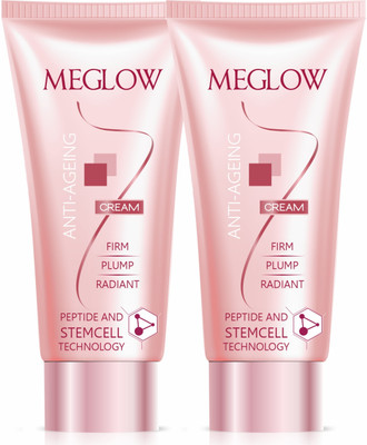 meglow Anti-Ageing Cream With High Potency Peptides (2x30g)(30 g)