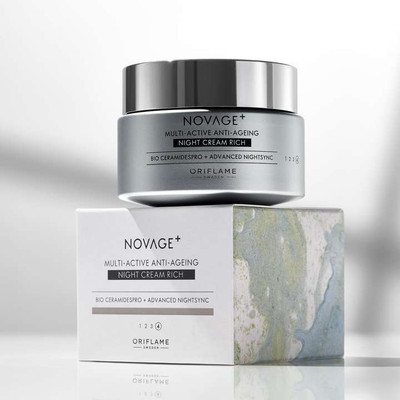 Oriflame Sweden Novage+ Multi-Active Anti-Ageing Night Cream Rich(50 ml)
