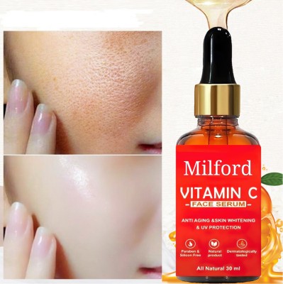 Milford herbal Vitamin C Face Serum - Skin Brightening, Anti-Aging, Dark Circle Corrector Serum(30 ml)