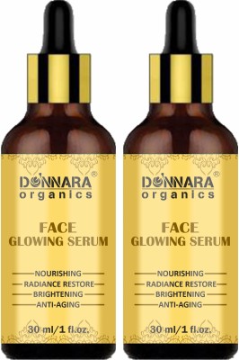 Donnara Organics Face Glowing Serum For Blemish Reduction for Women Pack of 2 of 30ML(60 ml)