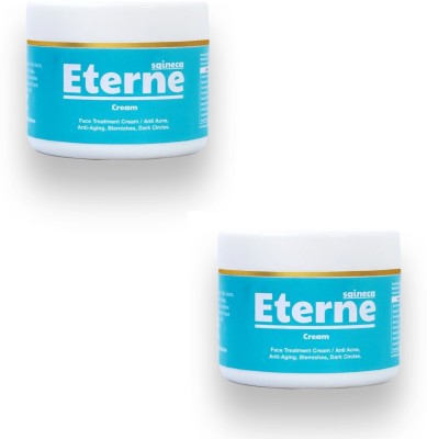 Sqineca ETERNE Ayurvedic Anti-aging Fairness, Anti-wrinkle Moisturizer Cream, Pack of 2(50 g)