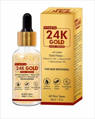 VITASTA 24K gold serum for skin brightening and skin whitening,radiance glow(30 ml)