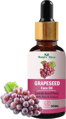 Nature Glow Herbal GrapeSeed Facial Oil | Eliminates Wrinkles, Blemishes, Dry(30 ml)