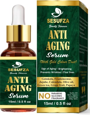 SESUFZA 24k gold Anti Aging serum , Active Anti wrinkle Collagen Serum, Skin Whitening(15 ml)