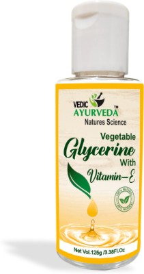 VEDICAYURVEDA Vegetable Glycerine With Vitamin-E, Naturally Beauty Softens & Moisturize (125g)(125 g)