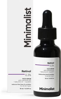 Minimalist Retinol Serum 0.3% For Anti Aging with Q10 to Reduce Fine Lines & Wrinkles(10 ml)