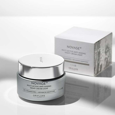 Oriflame Sweden Novage+ Multi-Active Anti-Ageing Night Cream Light(50 ml)