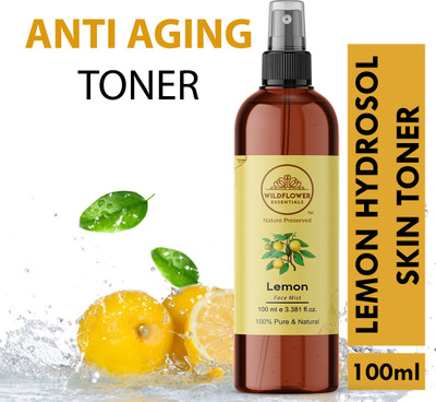 Wildflower essentials Lemon Face Mist Spray Hydrating, Cleansing & Refreshing For Oily Skin Toner(100 ml)