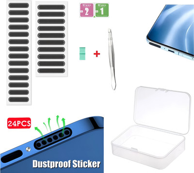 Avedia iphone dust protector mobile speakerprotector net sticker dust filter for iphone(BLACK)