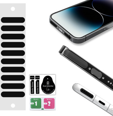The thrift Store Mobile Speaker Mic Piece Dust Protector Net Stickers for Android,Tablets,iPhone Audio Jack Black Anti-dust Plug(Mobile, Tablet Pack of 10)