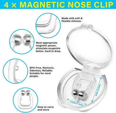 VOIISH Anti Snoring Devices for Men and Women Soft Silicon Nose Clip | Unisex Snoring Anti-snoring Device(Nose Clip)