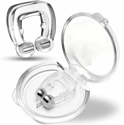 VOIISH Unisex Stop Snoring Anti Snore Free Sleep Silicone Magnetic Nose Clip Anti-snoring Device(Nose Clip)