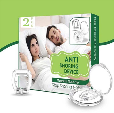 Groots Anti Snoring Device Silicone Nose Clip Professional Relieve Snore Mini Device Anti-snoring Device(Nose Clip)