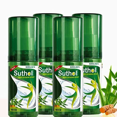 BOROLINE Active Suthol Neem Spray 100ml x 4, Combo Antiseptic Spray Antiseptic Spray(100.0 ml x Pack of 4)