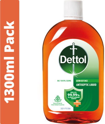 Dettol Antiseptic Liquid for First Aid, Surface Disinfection and Personal Hygiene, Antiseptic Liquid(1300 ml)