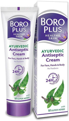 BOROPLUS Ayurvedic Antiseptic Cream with 10 super herbs and 24 hrs Moisturisation Antiseptic Cream(120 ml)