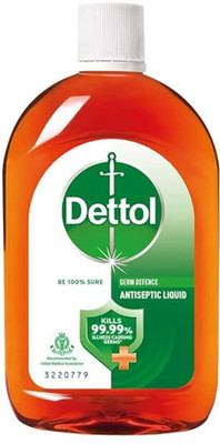 Dettol First Aid, Surface Disinfection and Personal Hygiene Antiseptic Liquid(250 ml)