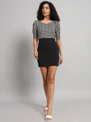 Maheshvi Casual Animal Print Women Black, White Top