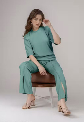 ZYNSY Top Palazzos Co-ords Set