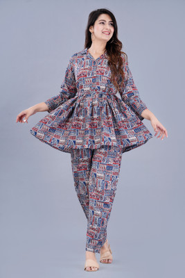 Janki Creation Top Palazzos Co-ords Set