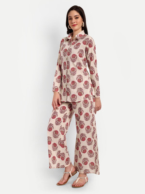 sakhee Women Shirt Palazzo Set