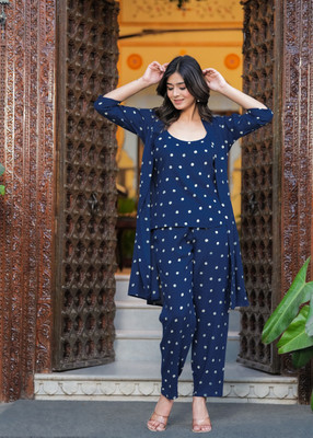 all about you Top Pant Co-ords Set with Shrug
