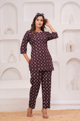 Madfury Top Palazzos Co-ords Set